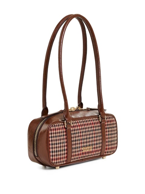 Essentiel Antwerp Igor checked-pattern shoulder bag - Brown - zdjęcie produktu nr 2