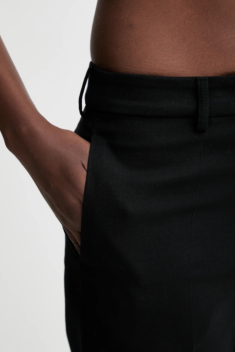 Sessun spodnie damskie kolor czarny proste high waist 25207029 - zdjęcie produktu nr 1