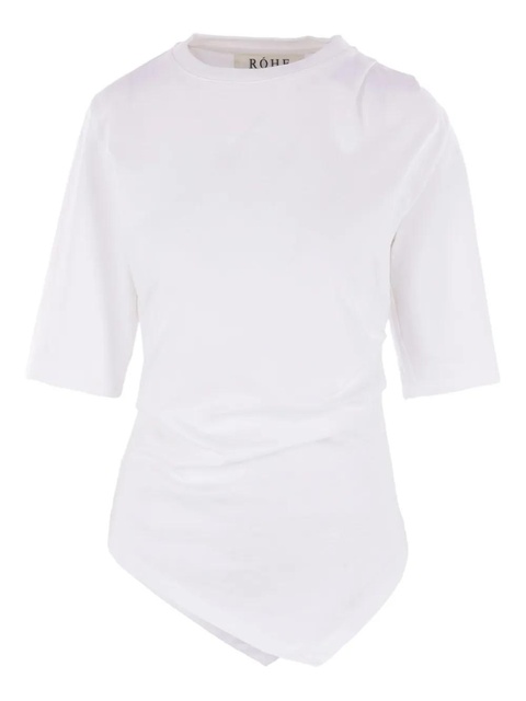 Róhe asymmetrical cotton T-shirt - White - zdjęcie produktu nr 1