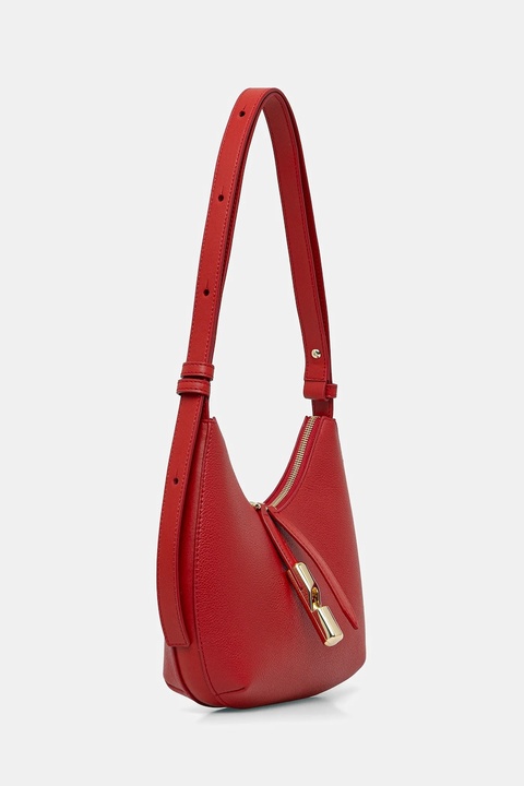 Furla torebka skórzana Goccia S kolor czerwony WB01500 BX3353 4484S - zdjęcie produktu nr 2