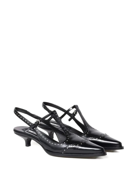 Miu Miu leather t-bar pumps - Black - zdjęcie produktu nr 2