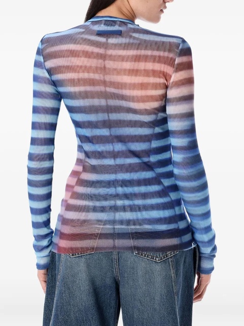 Jean Paul Gaultier striped top - Blue - zdjęcie produktu nr 1