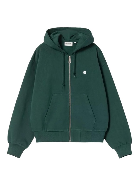 Carhartt WIP logo-detail zip-up hoodie - Green - zdjęcie produktu nr 1