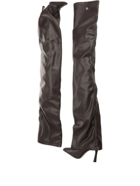 The Attico 95mm over-the-knee boots - Brown - zdjęcie produktu nr 2