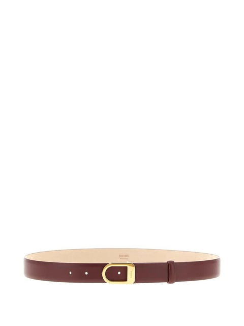 KHAITE smooth saddle leather belt - Brown - zdjęcie produktu nr 1