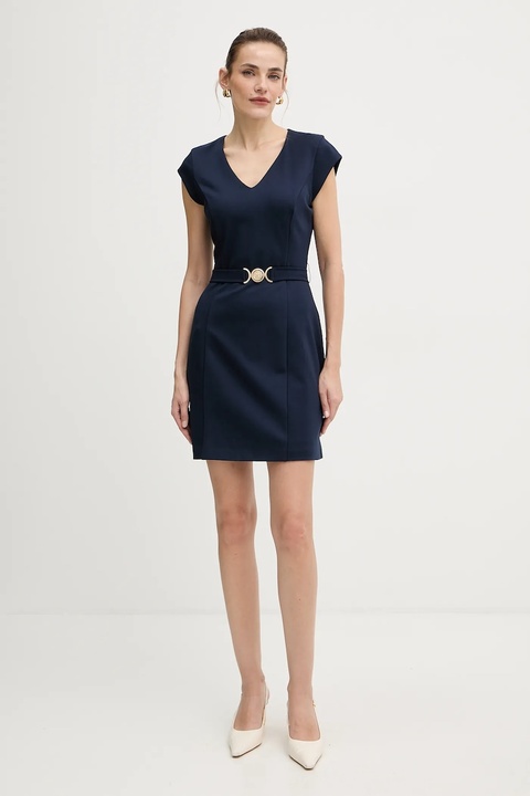 Guess sukienka CHRISSY kolor granatowy mini prosta W5BK21 KCMU2 - zdjęcie produktu nr 1