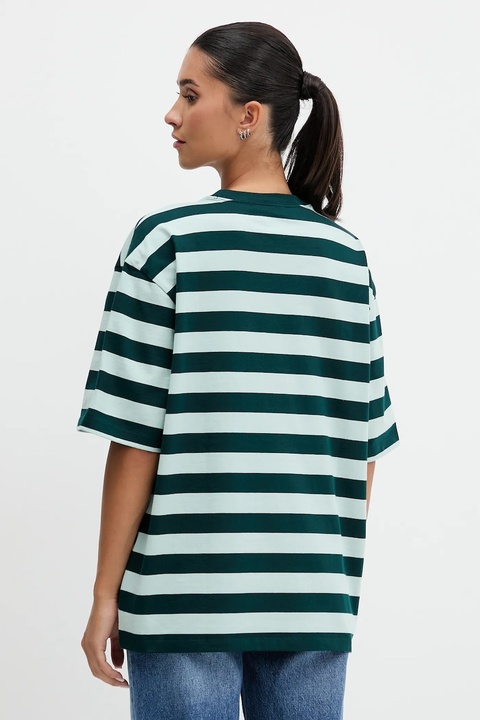 adidas Originals t-shirt Striped Ss Tee damski kolor zielony KF2322 - zdjęcie produktu nr 2