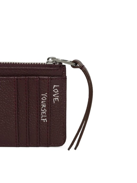 Zadig&Voltaire grained leather card holder - Purple - zdjęcie produktu nr 1