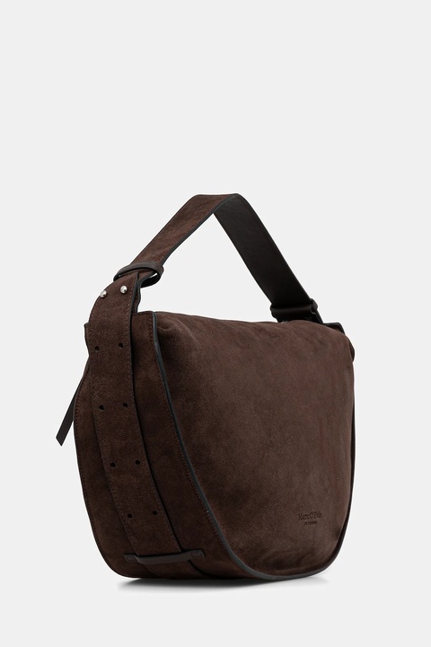 Marc O'Polo torebka zamszowa kolor brązowy 5000009151 - zdjęcie produktu nr 2