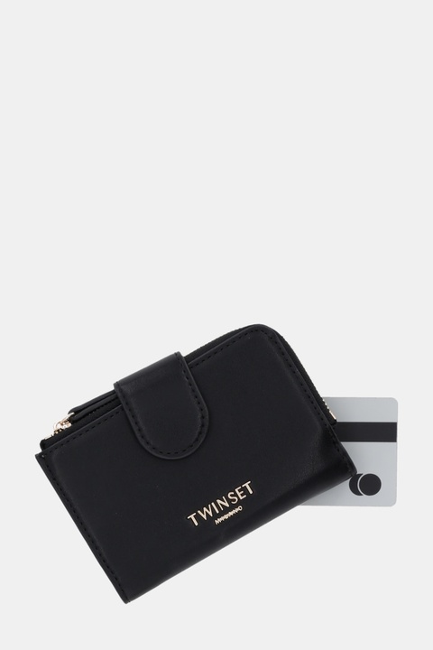 Twinset portfel damski kolor czarny 252TL8014 - zdjęcie produktu nr 1