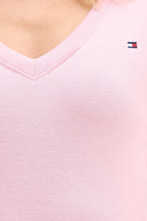 Tommy Hilfiger t-shirt bawełniany damski kolor różowy WW0WW40584 - zdjęcie produktu nr 2