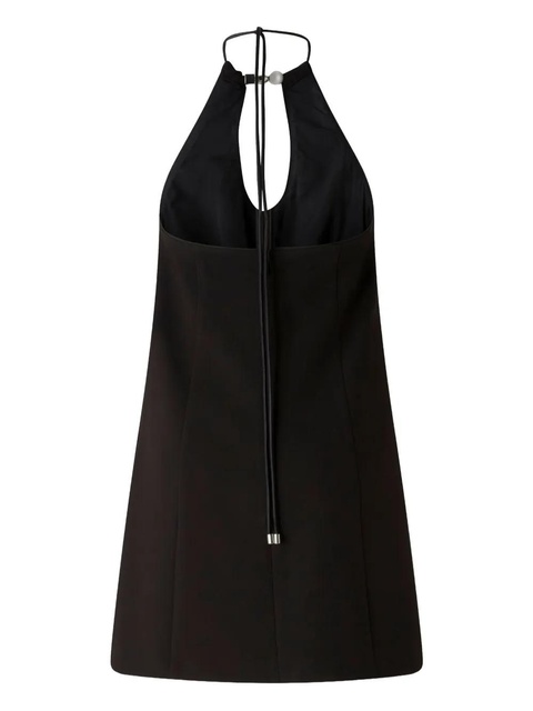 PINKO halter-neck tie-fastening cocktail dress - Black - zdjęcie produktu nr 2