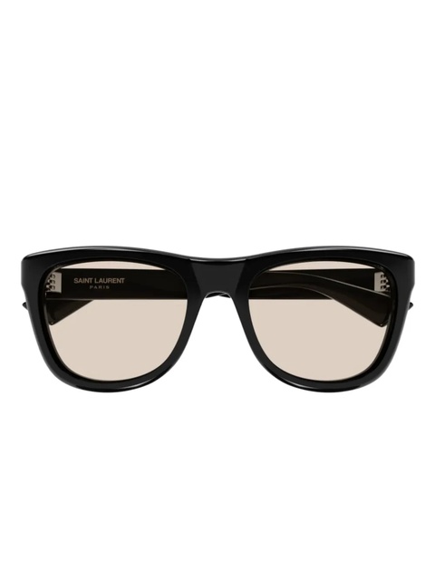 Saint Laurent Eyewear logo-print sunglasses - Black - zdjęcie produktu nr 1