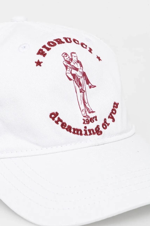 Fiorucci czapka z daszkiem bawełniana White Dreaming of You Baseball Cap kolor biały z aplikacją W02SMAHA135CO01WH03 - zdjęcie produktu nr 2