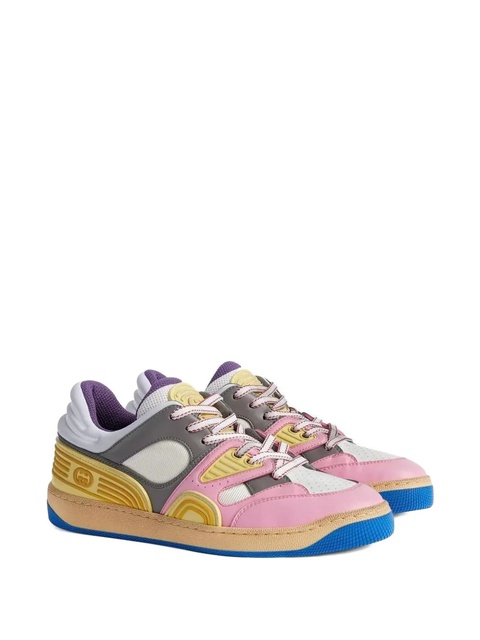 Gucci panelled leather sneakers - Pink - zdjęcie produktu nr 2