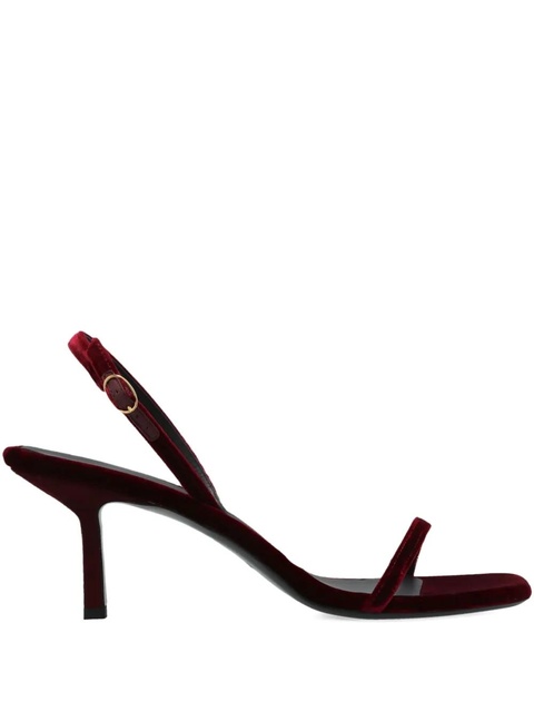 NEOUS 80mm velvet-textured heeled sandals - zdjęcie produktu nr 1