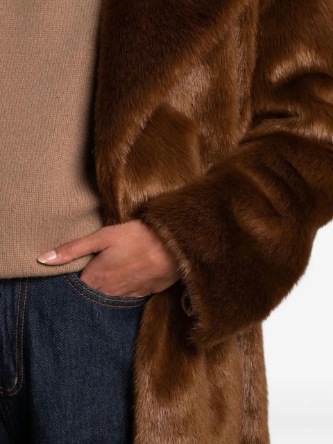 The Frankie Shop Joni faux fur coat - Brown - zdjęcie produktu nr 2