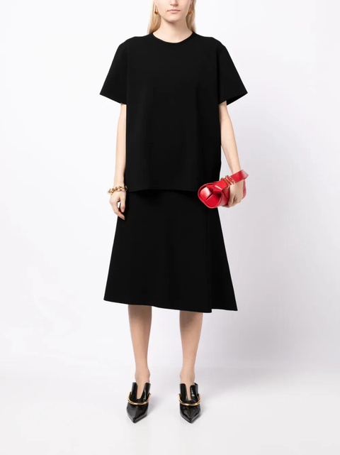 Jil Sander A-Line asymmetric midi skirt - Black - zdjęcie produktu nr 2