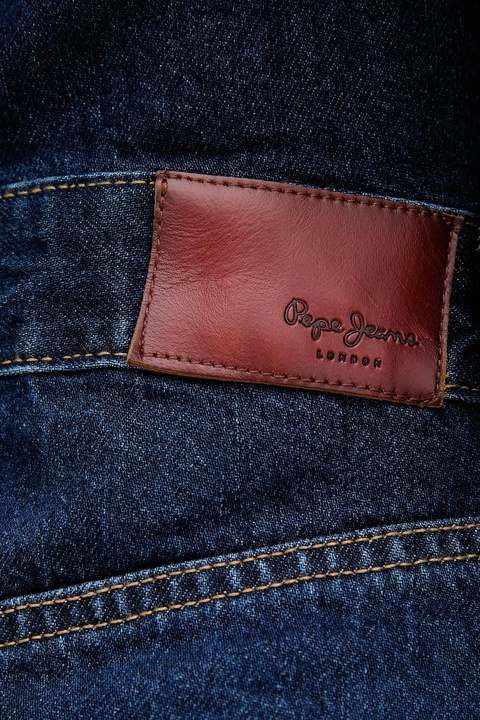 Pepe Jeans kombinezon jeansowy kolor niebieski bawełniany z kołnierzykiemm PL2300002 - zdjęcie produktu nr 2