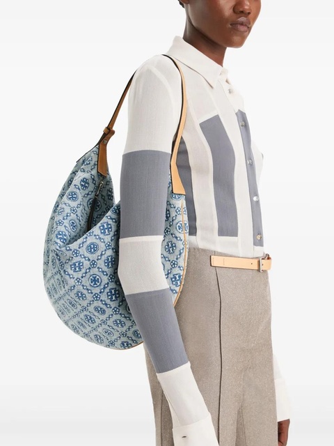 Tory Burch T Monogram shoulder bag - Blue - zdjęcie produktu nr 2