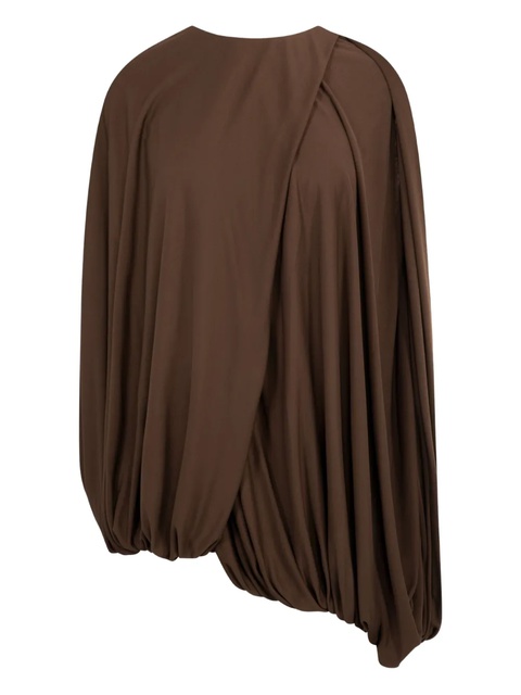 LOEWE draped blouse - Brown - zdjęcie produktu nr 2