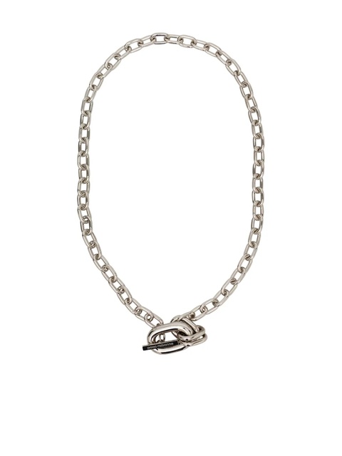 Rabanne chain-link clasp necklace - Silver - zdjęcie produktu nr 1