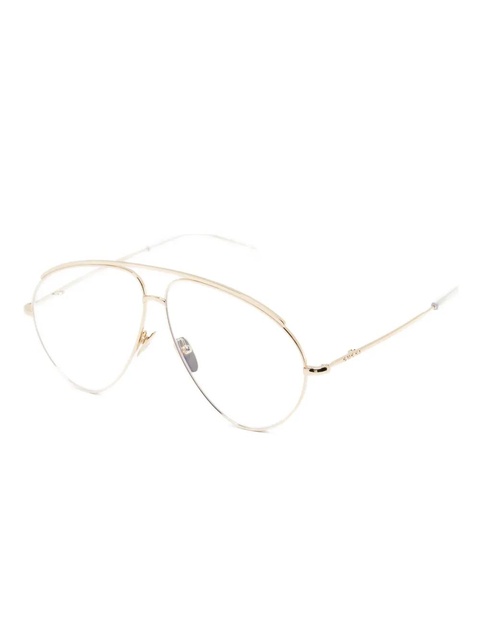 Gucci Eyewear pilot-frame glasses - Gold - zdjęcie produktu nr 2