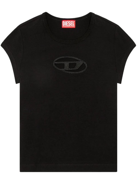 Diesel T-Angie cut-out logo T-shirt - Black - zdjęcie produktu nr 1