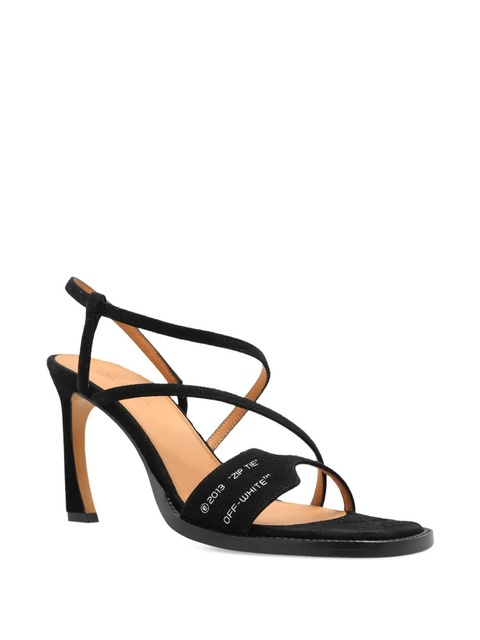 Off-White Strappy Heel Sandal - Black - zdjęcie produktu nr 2