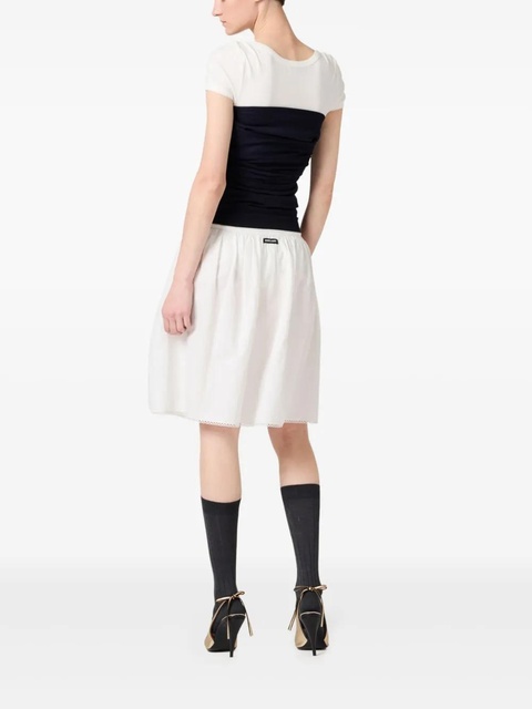 Miu Miu boat-neck sweater - Blue - zdjęcie produktu nr 2