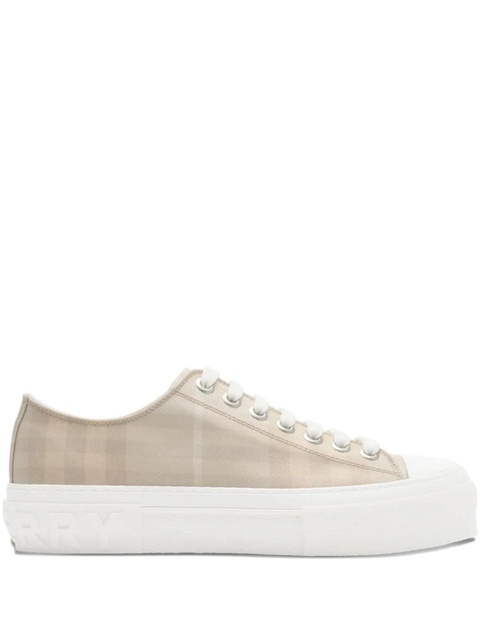 Burberry check-pattern low-top sneakers - Neutrals - zdjęcie produktu nr 1