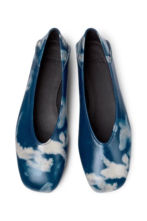 Camper baleriny skórzane Casi Myra kolor niebieski K201842-002 - zdjęcie produktu nr 1