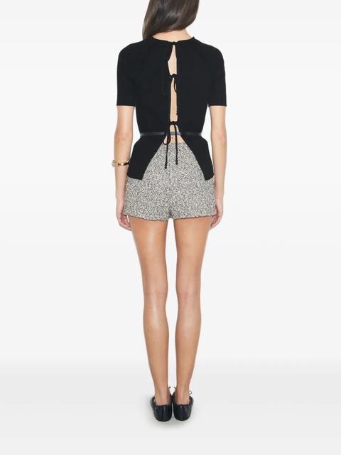 Tory Burch tweed speckled shorts - Black - zdjęcie produktu nr 1