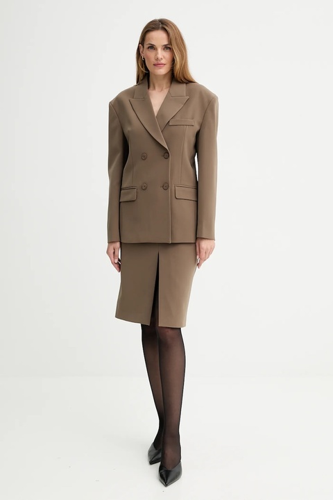 ISABELLE BLANCHE spódnica kolor zielony mini prosta IS25FW-G052-T001 - zdjęcie produktu nr 1