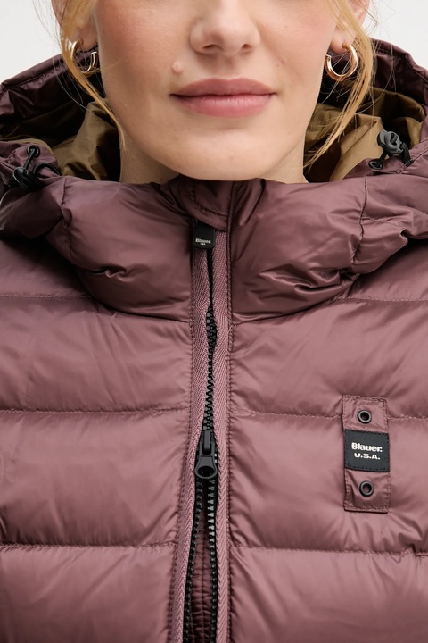 Blauer kurtka puchowa AGNES kolor bordowy zimowa BLDK03102 - zdjęcie produktu nr 2