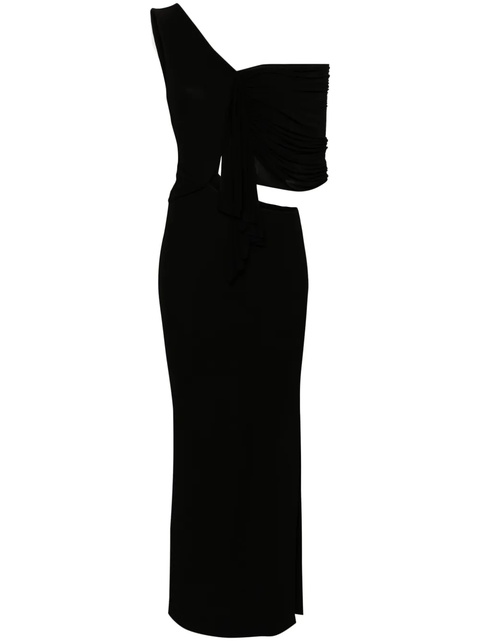 Christopher Esber draped halterneck maxi dress - Black - zdjęcie produktu nr 1