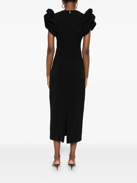 ROTATE BIRGER CHRISTENSEN puff-sleeve midi dress - Black - zdjęcie produktu nr 2