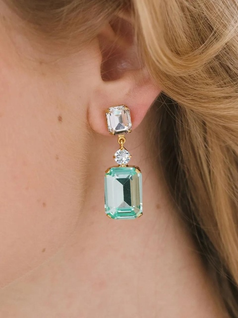 Jennifer Behr Justine earrings - Green - zdjęcie produktu nr 2
