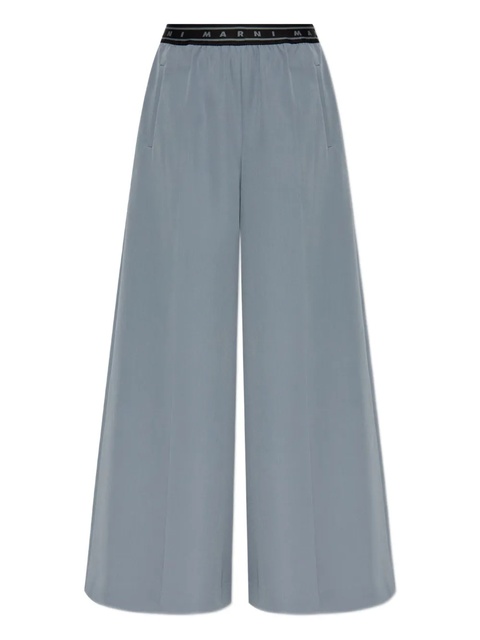 Marni logo-band trousers - Grey - zdjęcie produktu nr 1