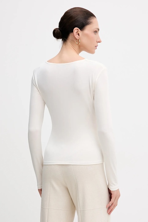 Sisley longsleeve kolor beżowy 35B8L107V - zdjęcie produktu nr 1