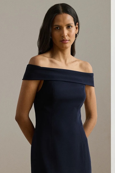 Lauren Ralph Lauren sukienka kolor granatowy maxi dopasowana 253982109 - zdjęcie produktu nr 2