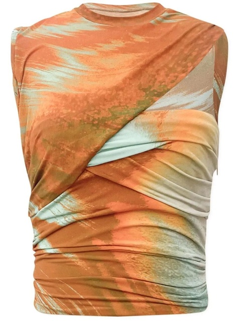 Simkhai Terra marble-print top - Yellow - zdjęcie produktu nr 1