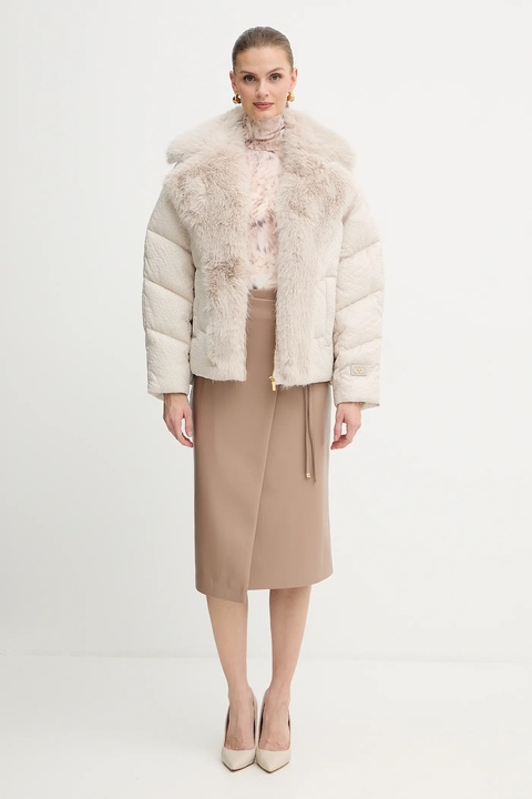 Marciano Guess spódnica GLADYS kolor beżowy midi ołówkowa 5BGD07 7389A - zdjęcie produktu nr 2