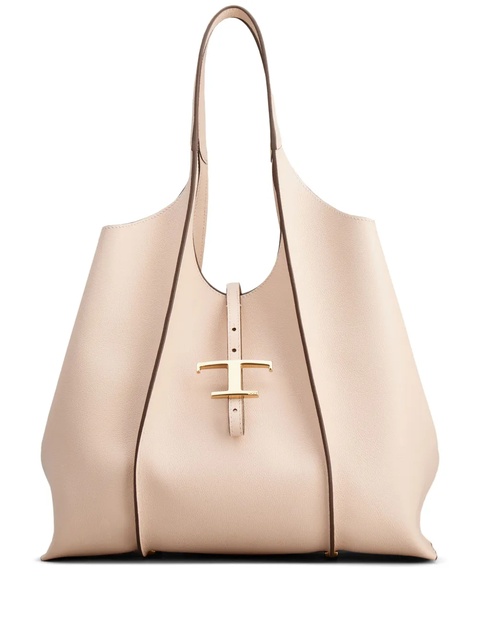 Tod's T Timeless leather shopping bag - Pink - zdjęcie produktu nr 1