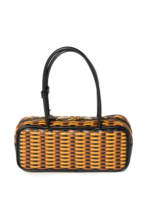 Miu Miu Beau woven-effect tote bag - Brown - zdjęcie produktu nr 2