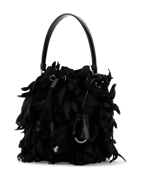 Prada satin bucket bag - Black - zdjęcie produktu nr 2