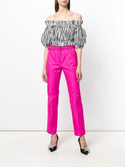 Off-White cigarette trousers - Pink - zdjęcie produktu nr 2