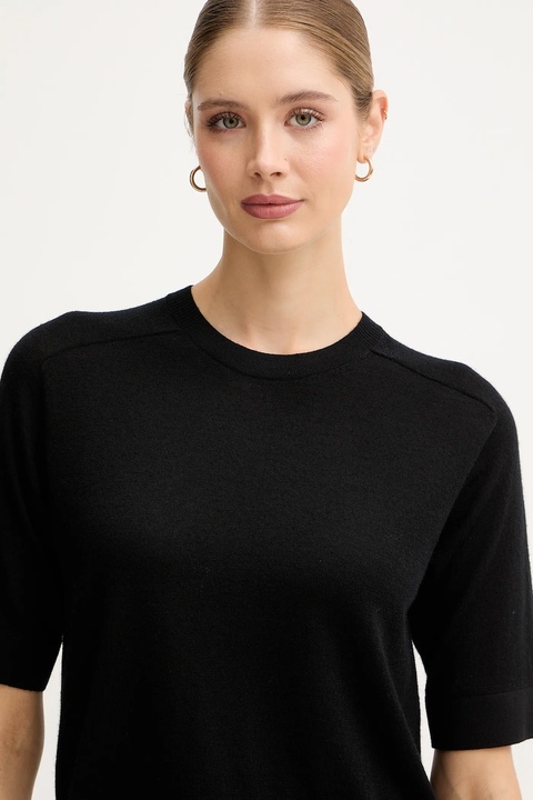 United Colors of Benetton sweter wełniany damskie kolor czarny lekki 11AHD10E6 - zdjęcie produktu nr 2