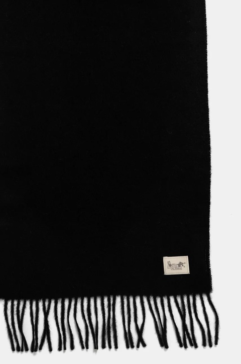 My Alpaca szalik wełniany z alpaki kolor czarny gładki THSCEST30180 - zdjęcie produktu nr 2