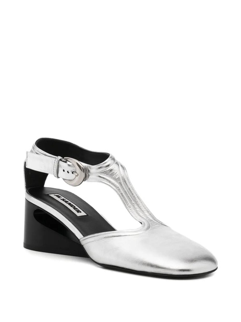 Jil Sander 60mm leather pumps - Grey - zdjęcie produktu nr 2